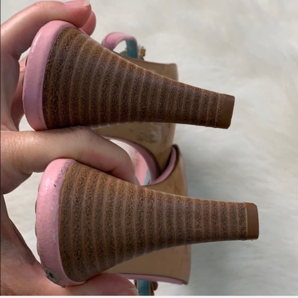 Lily Pulitzer | flower thong heel pink and blue - Picture 4 of 7